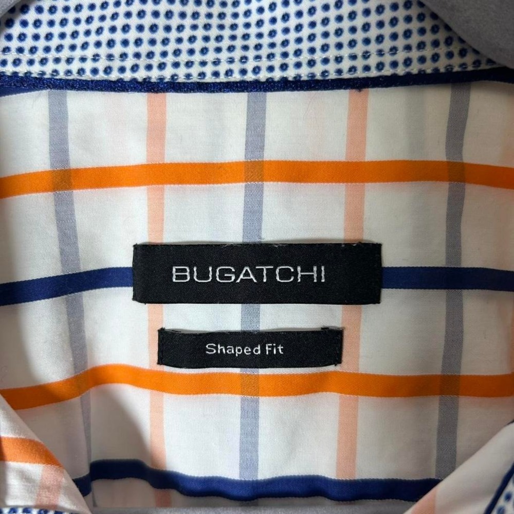 Bugatchi Multicoloured Checkered Button Up Shirt … - image 3